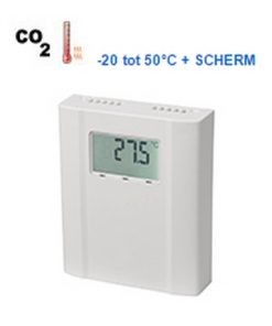 CO2, temperatur og fugtighed sensorer w. Display